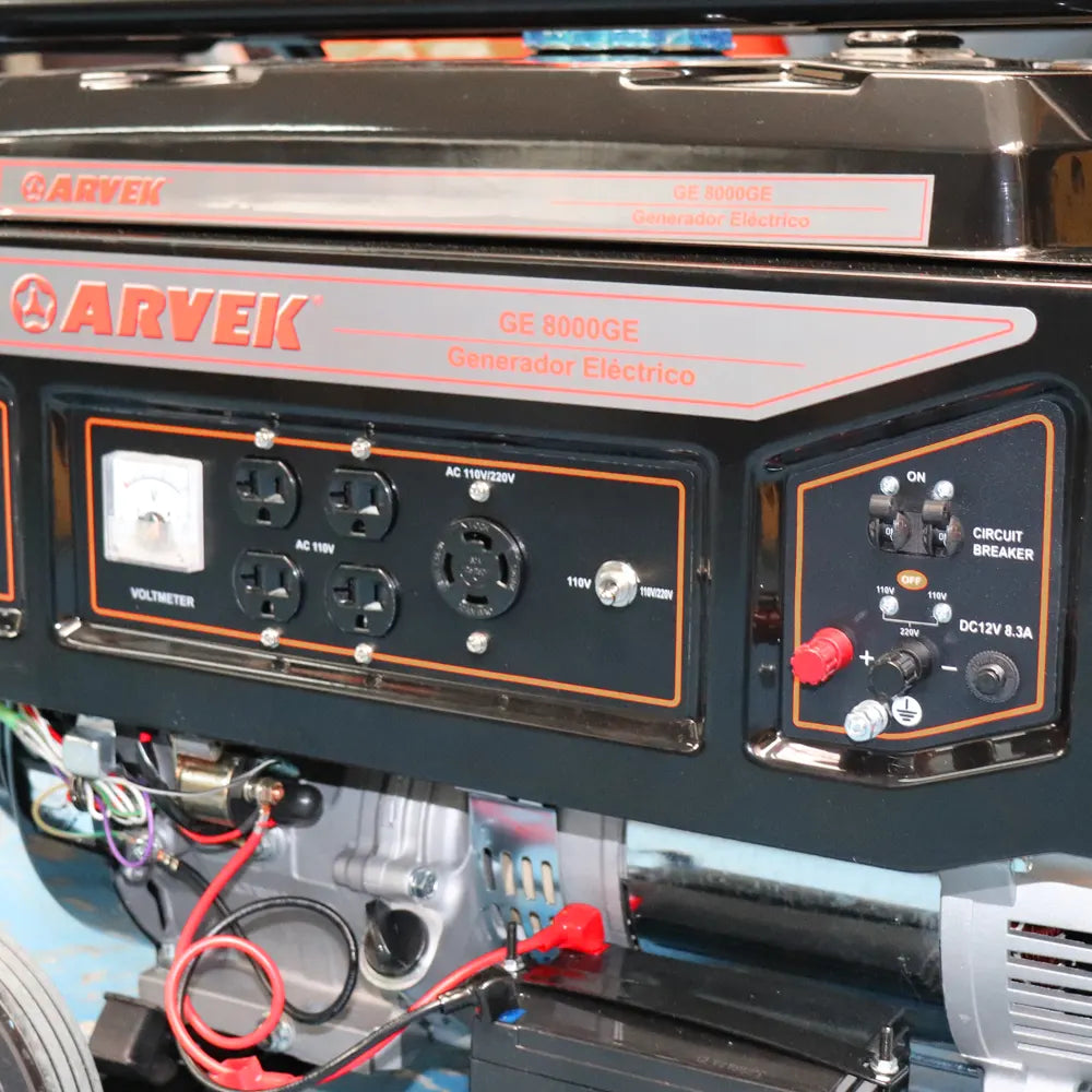 GENERADOR ELÉCTRICO GASOLINA  ARVEK GE 8000GE