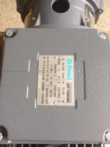 Bomba centrifuga Pearl 15 H.P  220/440 V (Trifásico)
